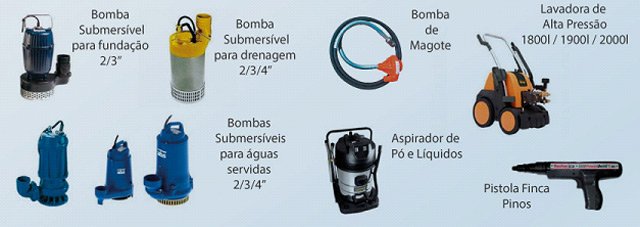 Aluguel de Equipamentos para Construção Civil